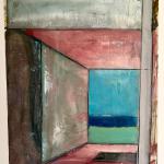 Le Mepris (Casa Malapart) oil, graphite, cold wax 20 x 16