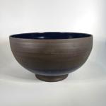 Large Bowl Blue interior 9 x 10"