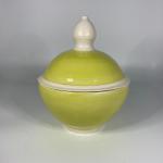 #GC 6 Green Celadon knob lidded pot